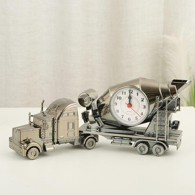 Amazon.co.jp: Raineed ミキサー車 はたらく車 目覚まし時計 置き時計